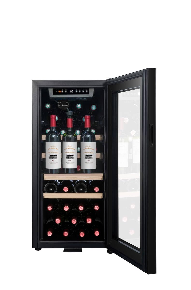 LA SOMMELIERE Cave de mise à température LS38BLACK 38 Bouteilles