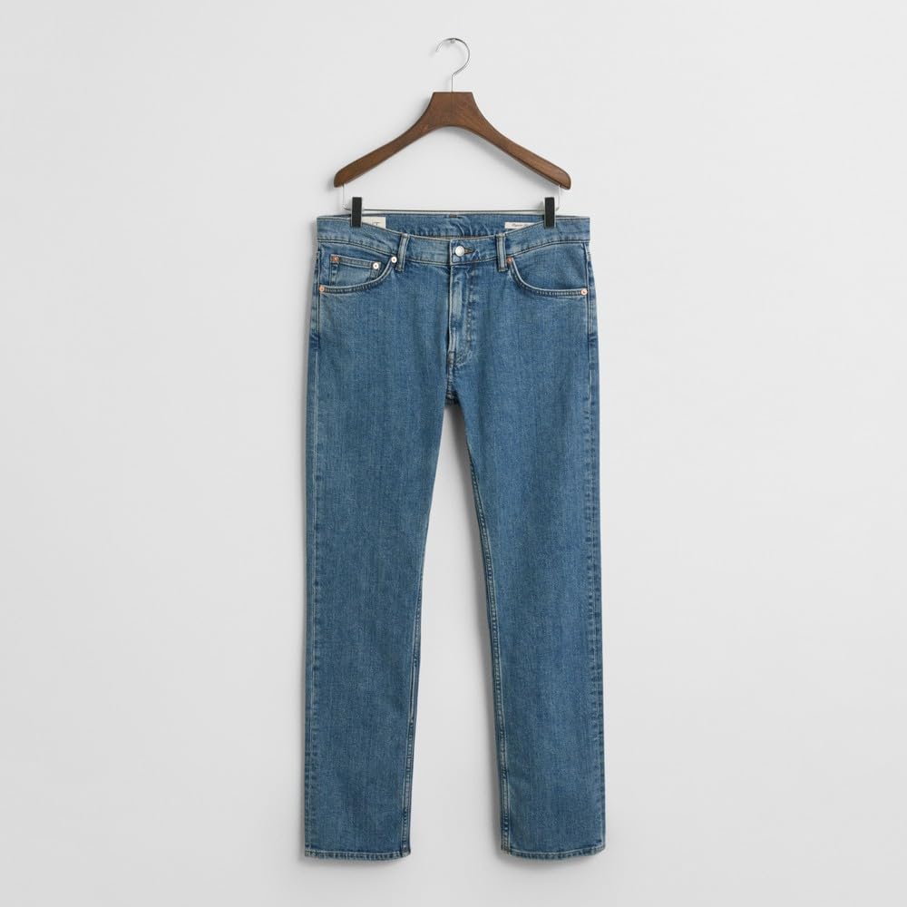 Gant Mid Blue Worn In Regular Clean Wash Jeans Size 32
