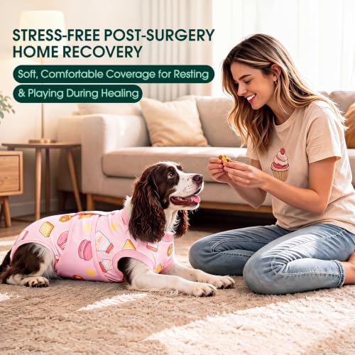 Image of Kuoser Recovery Suit for Dogs After Surgery, Female Dog Onesie for Surgery