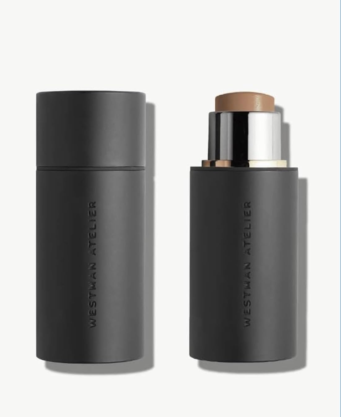 Westmans Ateliers Mini Face Contour Stick, Hydrating Cream Formula, Natural Neutral Undertones Biscuit - cool beige coffee