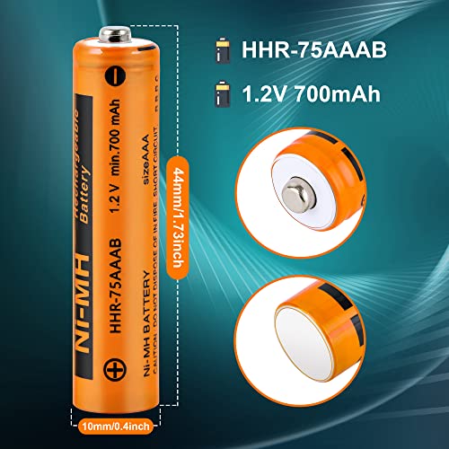 image for INF·AAA·L 8PCS HHR-75AAA Ni-MH Rechargeable Battery for Panasonic AA