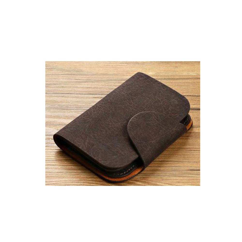 Porte-clés porte-cartes REYG en cuir noir souple avec finitions soignées