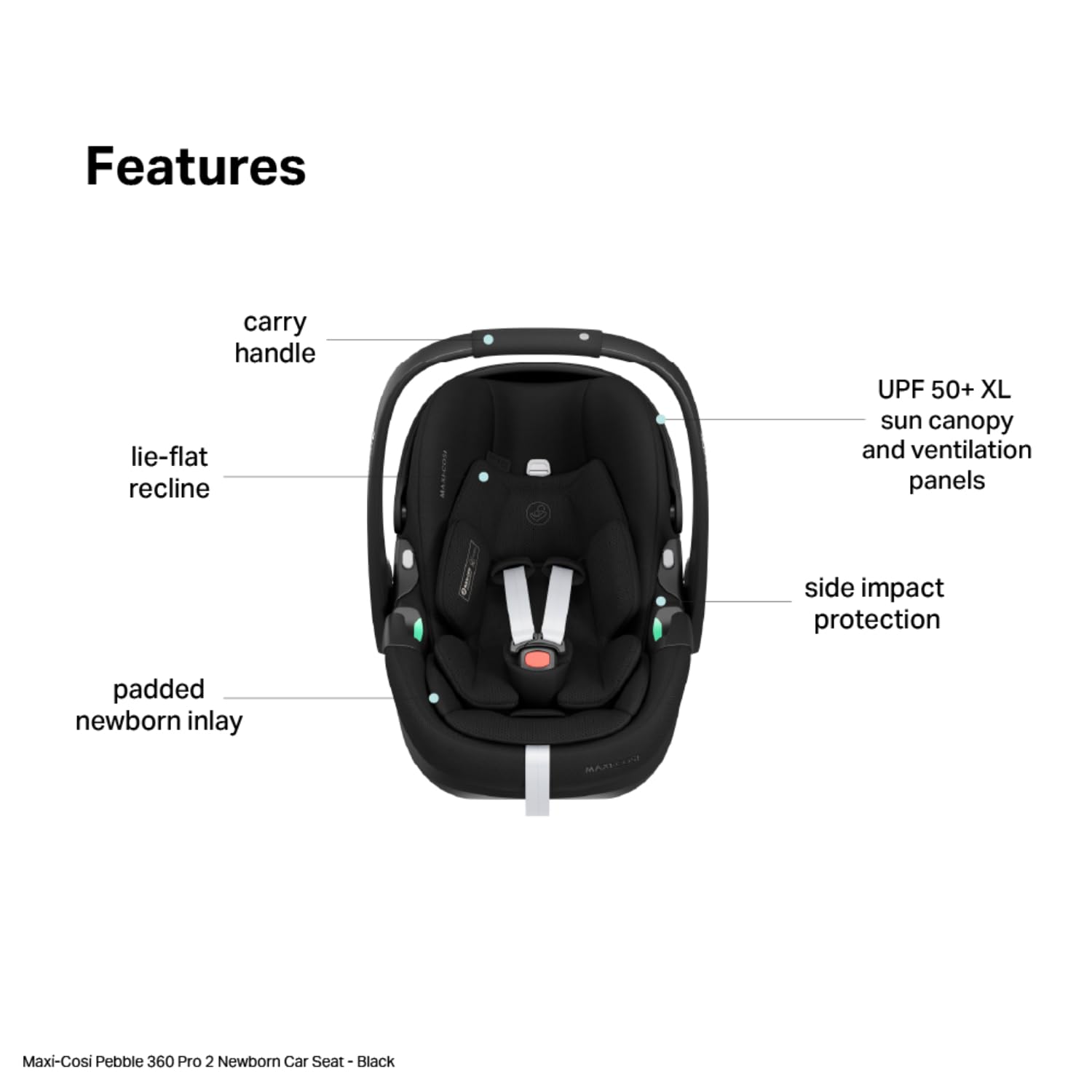 Silla de coche Gr.0+ Pebble 360 Pro² - Twillic Black