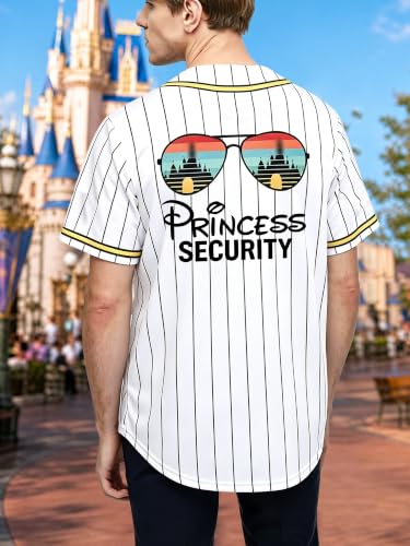 Camiseta con botones estampada Princess Security para hombre miniatura 5