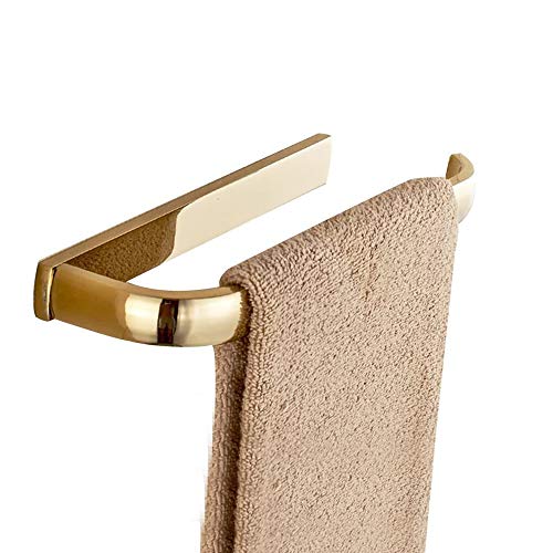 Leyden Gold Towel Ring Bathroom Polished Brass Hand Towel Holder Rack Wall Mounted Golden Bathroom Accessories Half Open Towel Rail