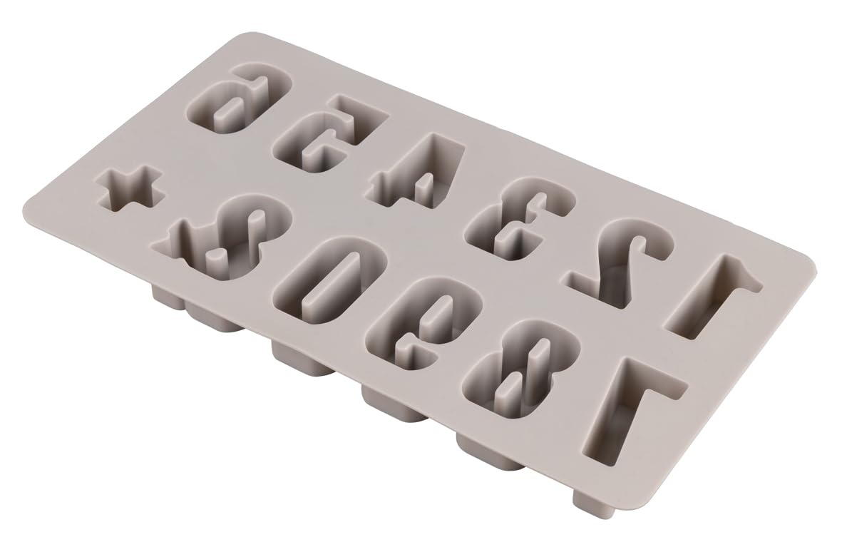 Rayher Silicone Mould Numbers 0-9, 14.5 x 26 x 2.5 cm, 12 Moulds, for Pouring with Creative Concrete, Resin Casting Resin, Raysin Casting Powder, Wax, Casting Mould Numbers, 36157000