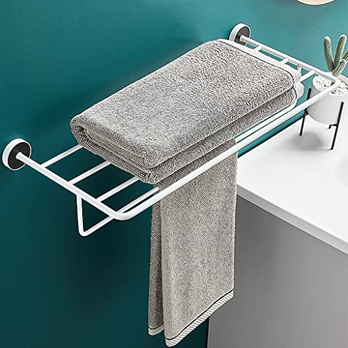 Porte-serviettes pour salle de bain laqué noir au design minimaliste
