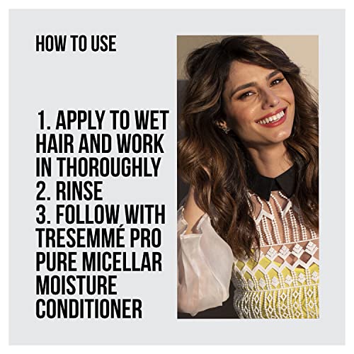 Tresemmé Pro Pure Shampoo For Daily Moisture Micellar Moisture Paraben Free, Dye Free Moisture Shampoo 16 Oz 4 Count #TOP6