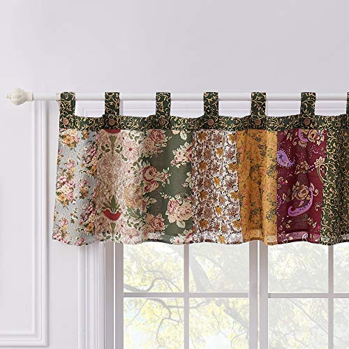 Greenland Home Antique Chic 21 X 84-Inch Cotton Window Patchwork Valance, Multicolor
