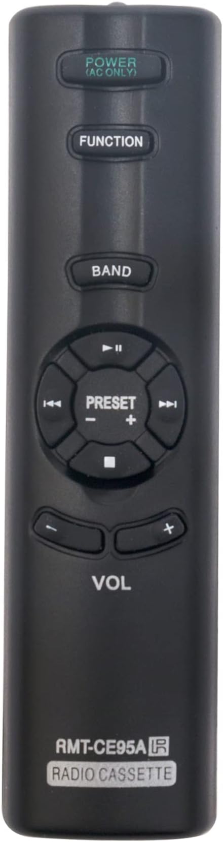 Allimity RMT-CE95A RMTCE95A Replacement Remote Control Compatible With Sony CD Radio Cassette-Corder CFD-S07CP CFD-E90 CFD-S03CP CFD-E100 CFD-E95 CFDS07CP CFDE90 CFDS03CP CFDE100 CFDE95