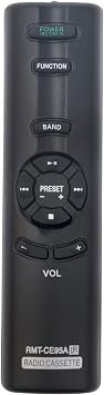 Allimity RMT-CE95A RMTCE95A Replacement Remote Control Compatible with Sony CD Radio Cassette-Corder CFD-S07CP CFD-E90 CFD-S03CP CFD-E100 CFD-E95 CFDS07CP CFDE90 CFDS03CP CFDE100 CFDE95
