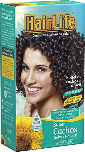 HairLife Creme Relaxante Super Cachos Solto E Natural Kit Hairlife
