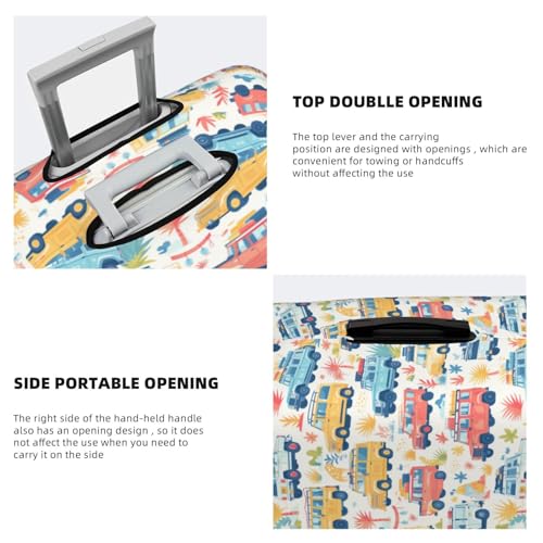 VOSERY Luggage Cover Protector Suitcase Cover - cartoon travel RV SUV High Elasticity Suitcase Covers Protector for Luggage (No Luggage)4