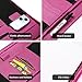ProCase Portfolio Business Padfolio Folder with Zipper, Conference Meeting Executive File Legal Document Organizer with Pockets Letter Size A4 Writing Pad Notepad Padfolio -Magenta