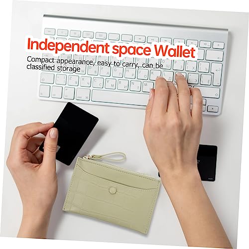 1pc Pu Change Wallet Zipper Coin Purse Easy to Clean Decorative for Handbag No Odor Recyclable3