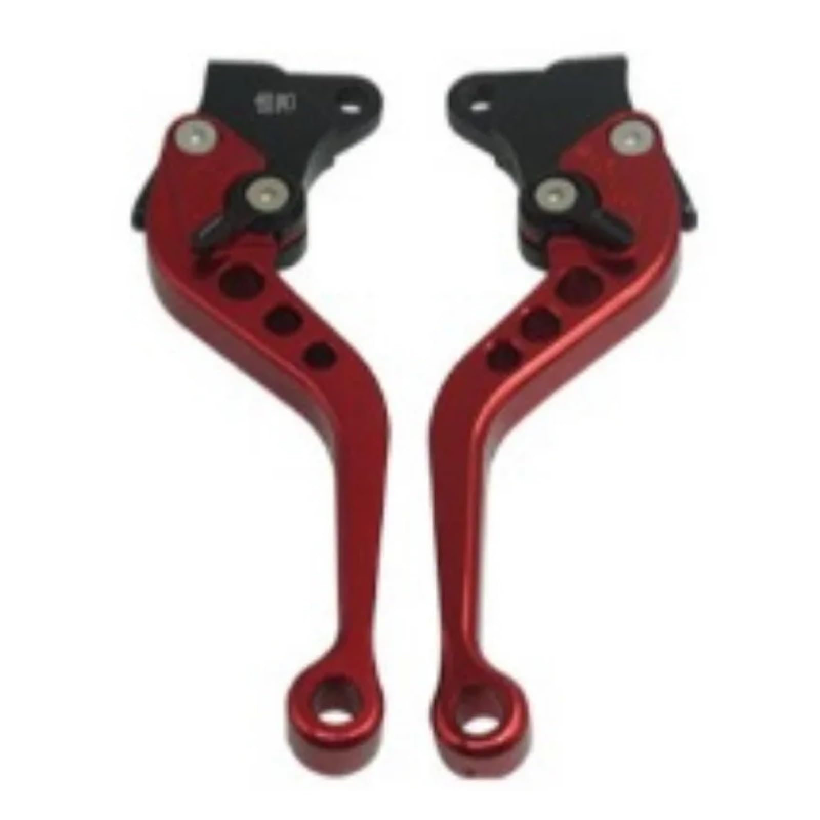 ZhanNuoBHd Brake Clutch Lever for CG125 Motorcycle Brake Handle Motorbike Modification CNC Clutch Drum Brake Lever Handle Adjustable Handlebar Set(Red)