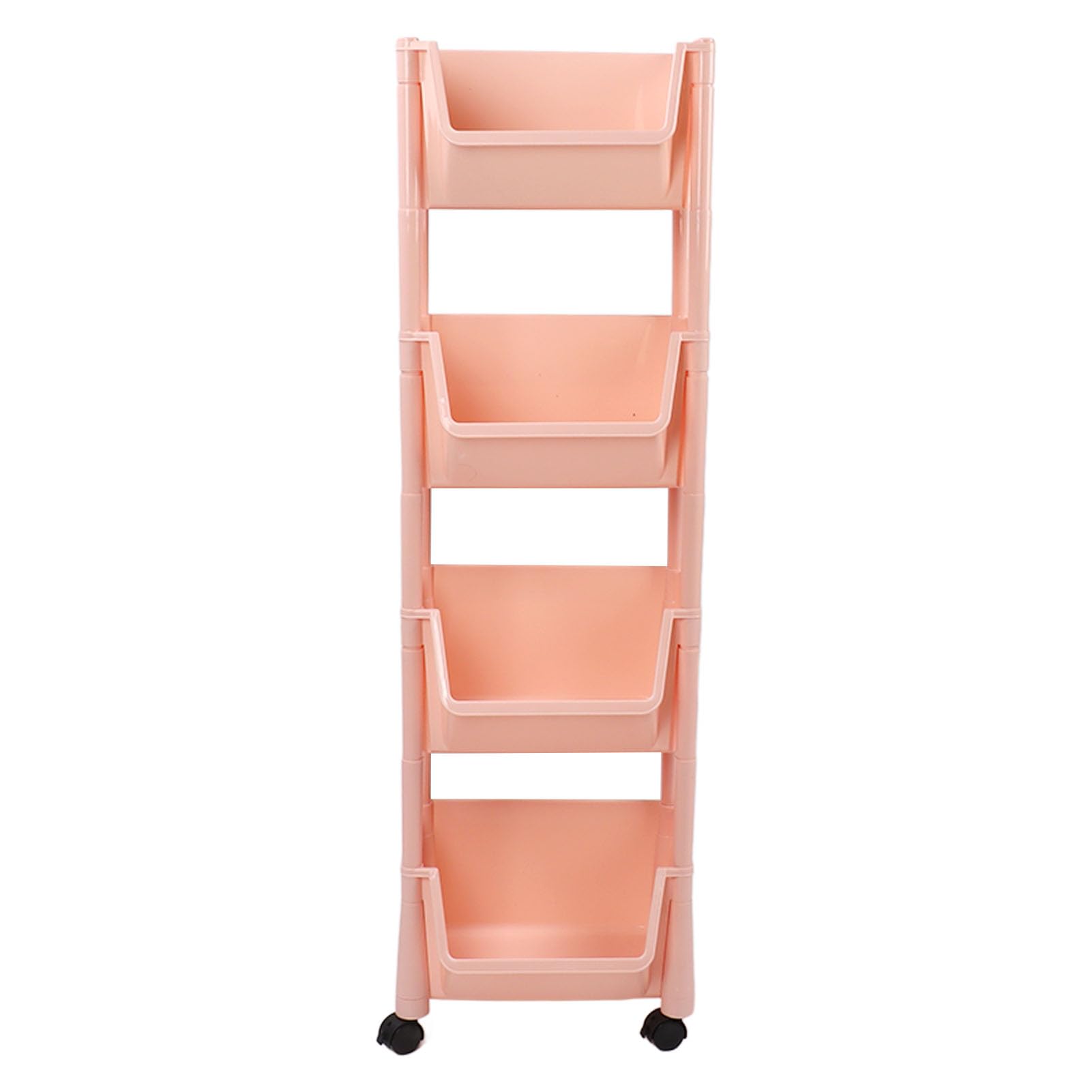 Qcwwy Carrelli Portaoggetti Librerie Scaffali Carrello Portaoggetti Mobile Scaffale per Libri con Ruote Bloccabili Rotazione a 360 Gradi per Ufficio Camera da Letto Lavanderia Dispensa Rotolamento