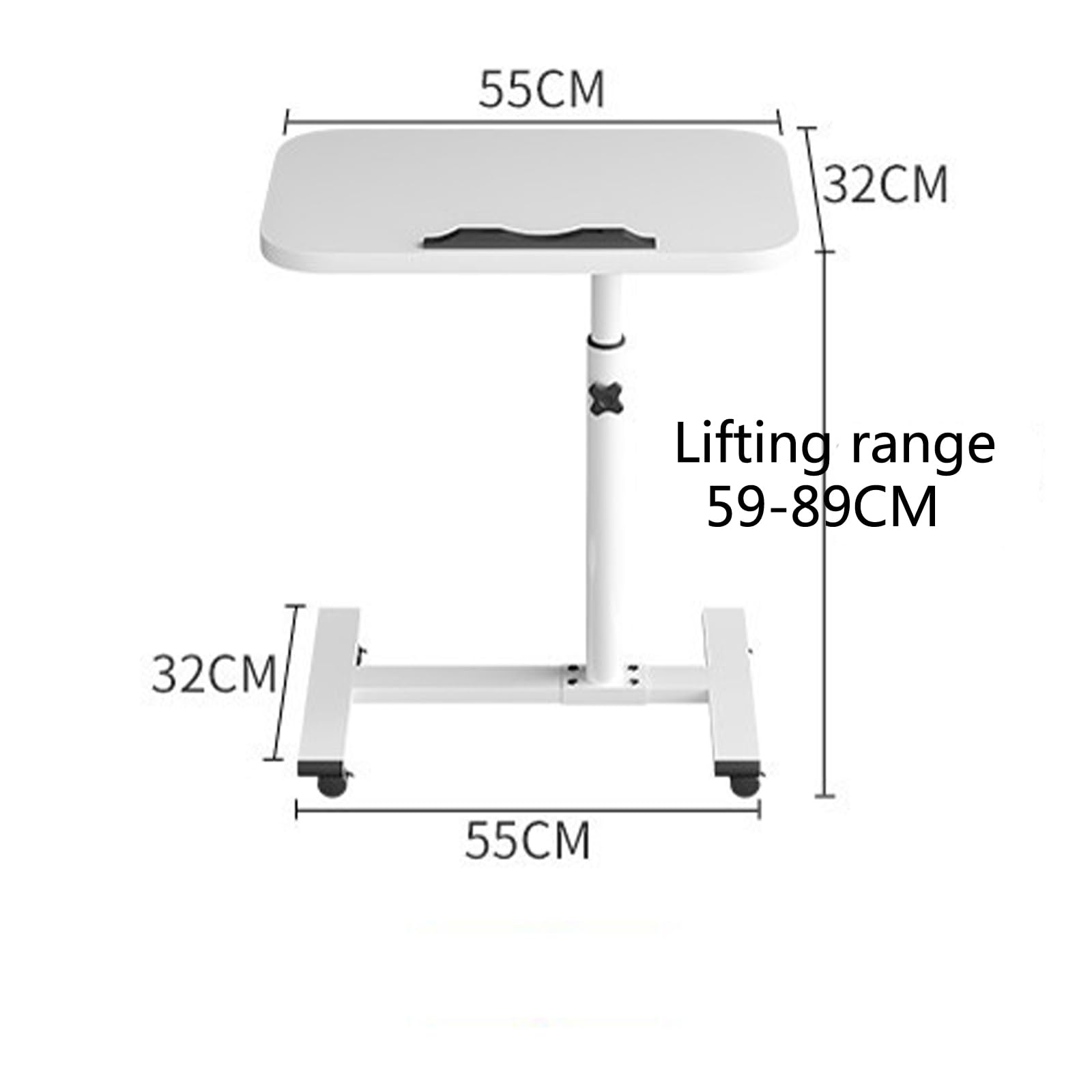Soporte ajustable para laptop – Escritorio de cama ajustable en altura para oficina en casa, mesa portátil ergonómica para uso junto a la noche, ideal para leer, trabajar o jugar