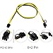 S-Union 8PCS 16AWG 6Pin PCI-E to 8 (6+2) Pin Male to Male Cable, 27.5 Inch, GPU/PSU Breakout Board, GPU Ethereum ETH Mining Power Supply, with 5 Nylon Cable Ties