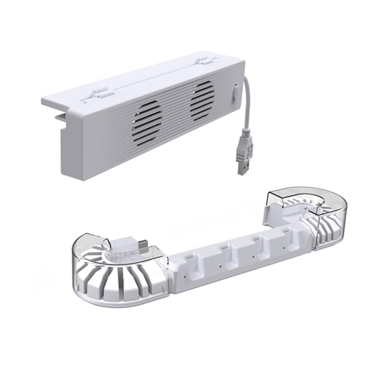 VALICLUD Station De Charge pour Manette De Jeu Switch OLED avec Ventilateur De Refroidissement Et Support De Cartes De Jeu