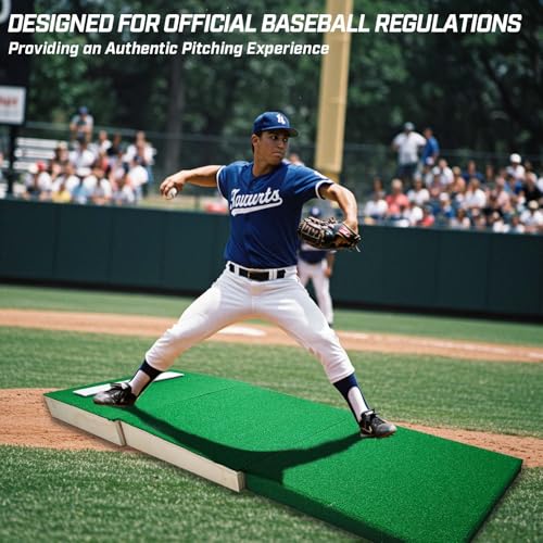 AKABIKE Professional Heavy Duty Pitching Mound for Baseball Training – Perfect for Indoor & Outdoor Use （Vine Wood） - 90 x 30 x 7 Inch - Thumbnail 5