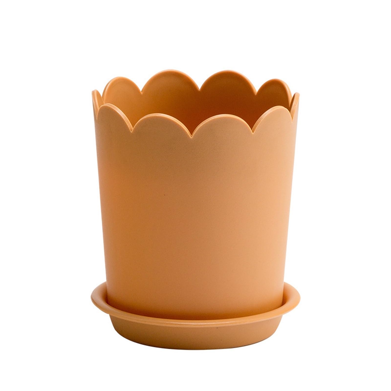 Lkvent Plastic Plant Pots with Drainage Holes and Tray plant pots