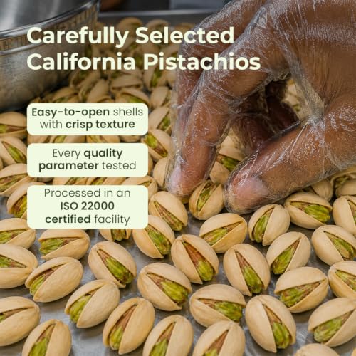 Image of Bolas Roasted & Salted California Pistachios 500g | Pista | Rich in Protein, Phosphorus & Dietary Fibre | Low Calorie | Crunchy Healthy Snack | Dry Fruits