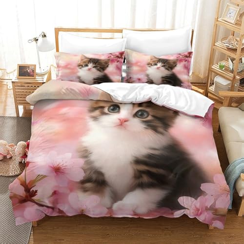 Parure de lit écureuil 3D housse de couette super king 260x220 - 3