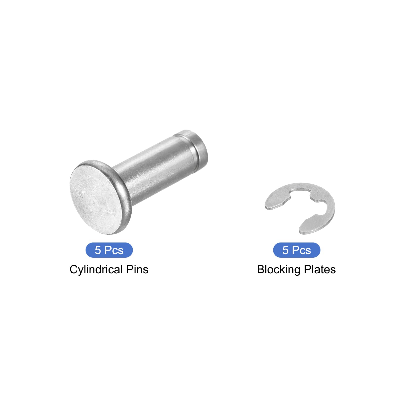 QUARKZMAN 20 Set Perni Di Posizionamento M4x50 Mm In Acciaio Inox 304 Con Anello E Piastra Di Bloccaggio