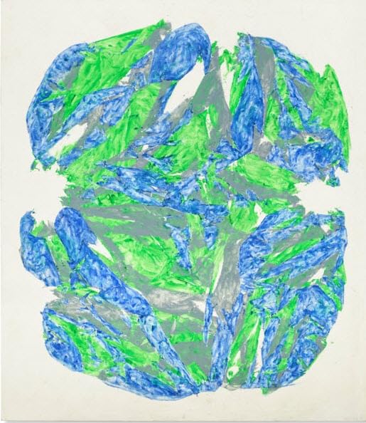 Simon Hantai M m 25 - Lienzo impreso sobre marco de madera - Imagen perfecta para decoración de pared