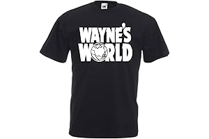 Wayne & Garth Wayne Stock Festival 90s Rock Comedy Movie T-Shirt