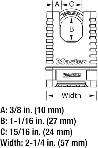 Miniatura 8 de Master Lock 1177D ProSeries candado de combinación reseteable, 1177D