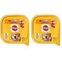 Pedigree Cibo per Cane con Tacchino e Pollo in Patè, Vaschetta 300 g