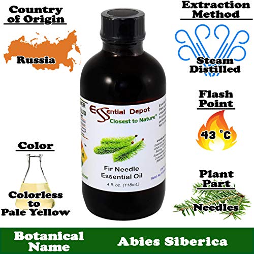Aceite Esencial de Aguja de Abeto Essential Depot 4 oz miniatura 2