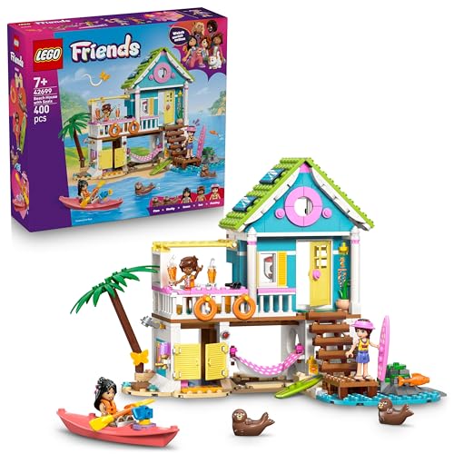 Image of LEGO Friends Beach House with Seals - Building Kit with 3 Minidolls and 2 Seal Figures 42699