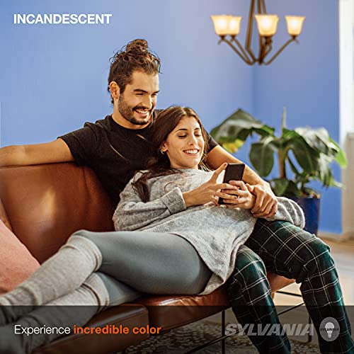 Sylvania Double Life Incandescent Light Bulb, B10, 15W, Candelabra Base, 65 Lumens, 3000K, Clear, Soft White - 6 Pack (15318) #TOP2