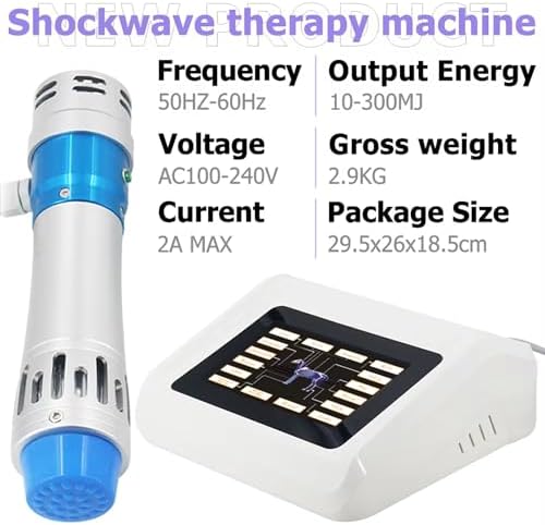 Pet Shockwave Therapy Machine for Pain Relief - 2025 Veterinary Device for Horses, Deep Tissue Treatment with 7 Interchangeable Heads