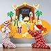 Maysing 3.1ft Felt Nativity Set for Kids & Toddlers 23 Pcs Birth of Jesus Felt Figures Wall Hanging Decor Story Board Set Detachable for Christmas Religious Christian Sunday School DIY Craft Gift