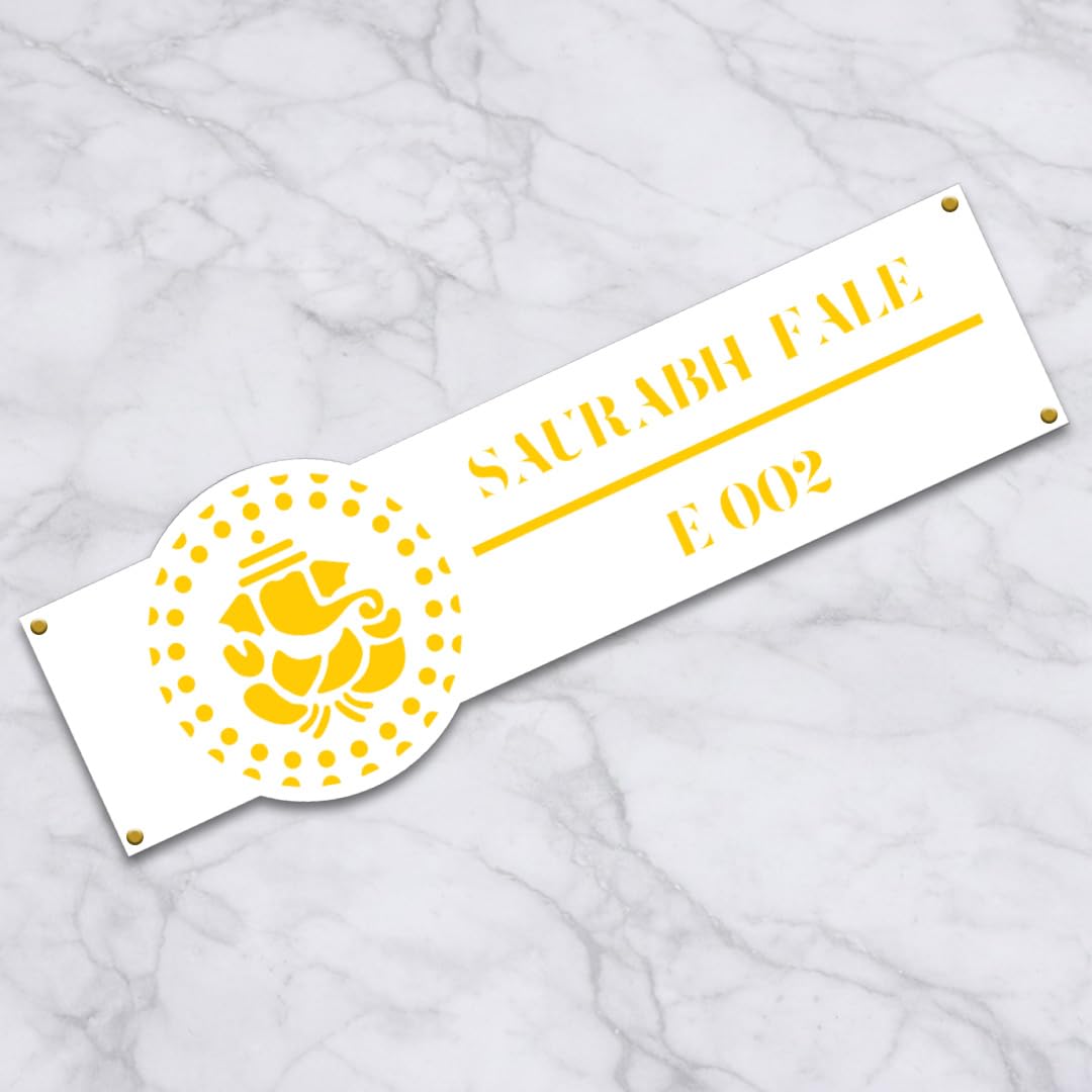 Personalised Buddha Acrylic Name Plate for Home | Kalpavriksha Name Board — Amazon image 11