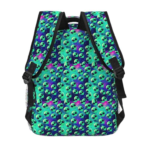 Mochila de alienígenas verdes bolsa ligera viajes aire libre ocio 4