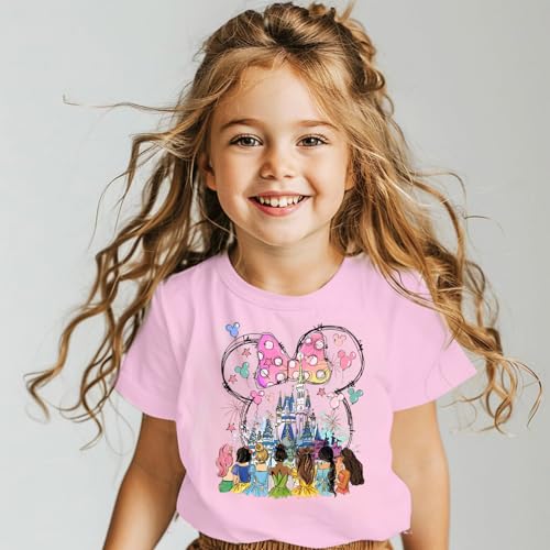 Princess Girls Shirts Magical Short Sleeve Shirt Toddler Holiday Vacation Kids Tee Top4
