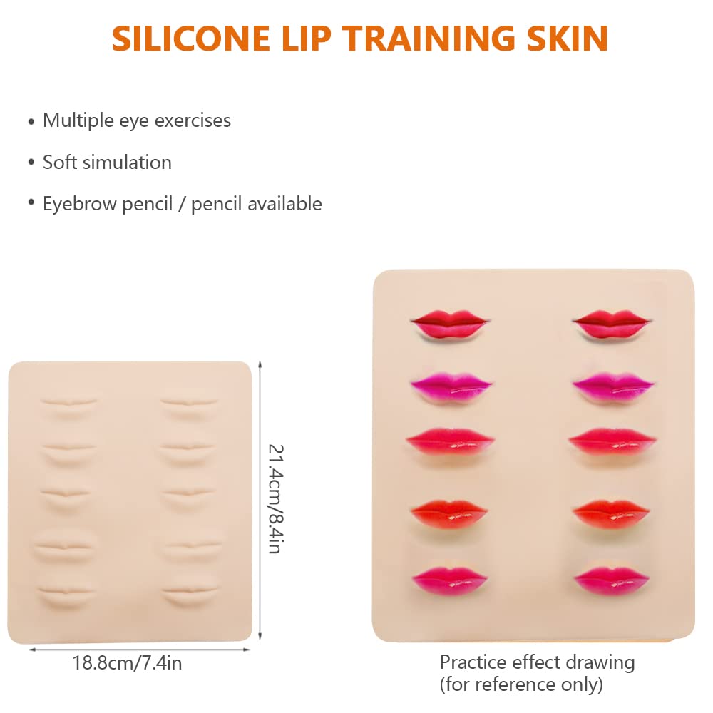 4Pcs Microblading Piel de Práctica, Tatuaje de Cejas Práctica, Pieles de Tatuaje para Práctica de Tatuajes, Principiantes en Tatuajes Cosméticos