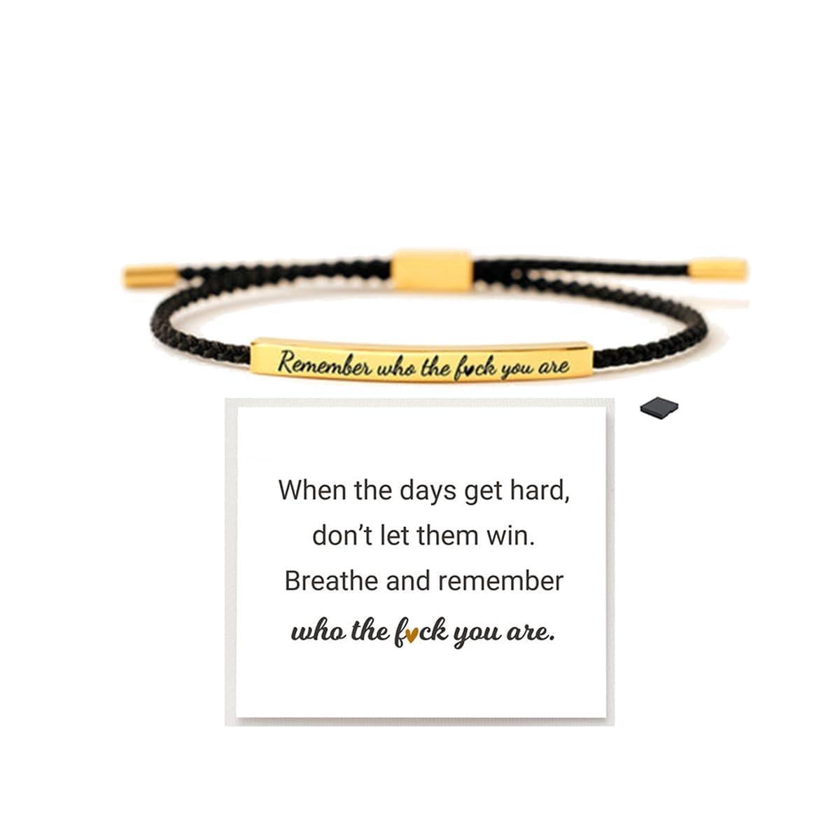 LIU JUN Let Them Bracelet for Women, Adjustable Braided Stainless Steel Engraving Inspirational Let Them Bracelet Gifts Jewelry