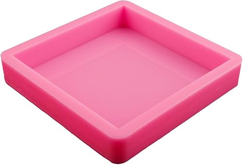 Angel Wings Moldes de silicona de forma cuadrada de 4.5 pulgadas, moldes gruesos de resina epoxi, molde de fundición de resina cuadrada para