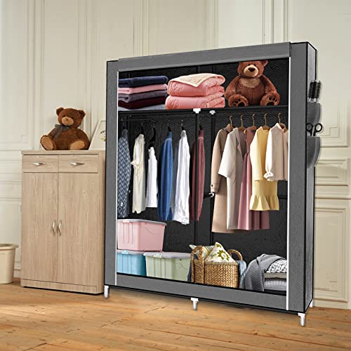 LANTUS Armadio in tessuto aperto con asta