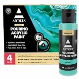 ARTEZA Acrylic Pouring Paint Set of 32, 2 ounce...
