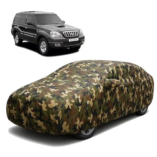 Image of Sulfar 100% Waterproof Car Body Cover for Hyundai Terracan - Triple-Stitched Dustproof UV, Heat & Rain Protection with Mirror Pockets, Full-Bottom Elastic & Free Storage Bag - All-Weather Indoor Outdo