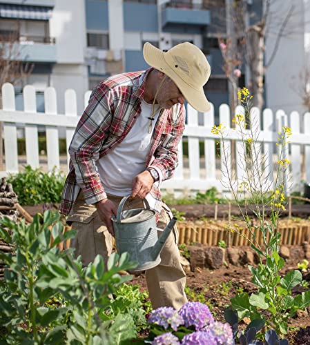 Wmcaps Upf 50+ Sun Protection Hat For Mens Womens, Wide Brim Waterproof Bucket Hat For Fishing, Hiking, Garden,Yard Outdoor Work Light Grey #TOP6