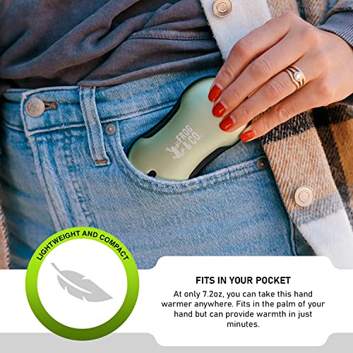 Survival Frog Quickheat Pro Rechargeable Hand Warmer With Portable Power Bank - Premium Quality Electric Hand Warmer - Reusable Hand Warmers - Usb Heater For Hands With Storage Bag And Lanyard #TOP5