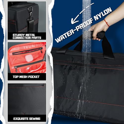 Sneaker Duffel Travel Bag, Waterproof Sneaker Duffle Bags Shoe Bags for Travel, Basketball Sports Gym bag with 3 Adjustable Dividers, & Shoulder Strap2